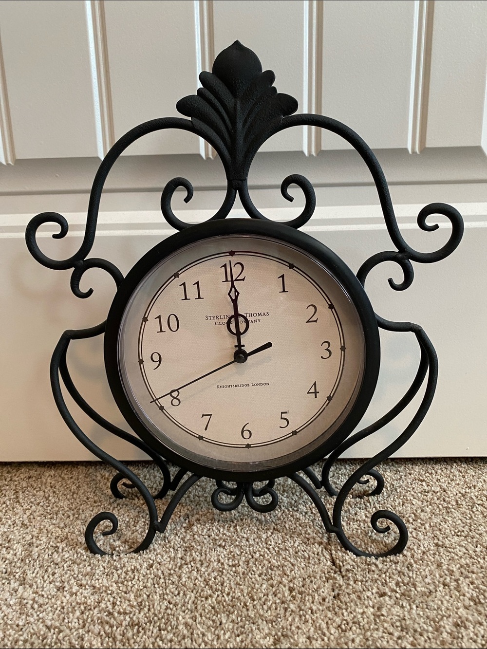 Black Decorative Iron Clock
